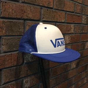 VANS - BLUE AND WHITE ADJUSTABLE BASEBALL HAT